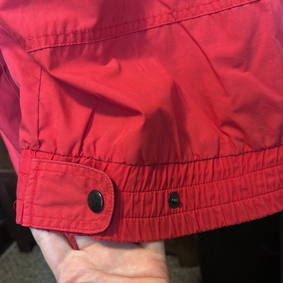 VINTAGE 80s Van Heusen Red Windbreaker Jacket with Striped Lining - Picture 11 of 12